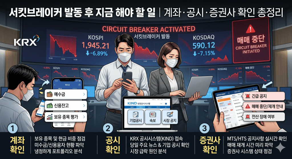 서킷브레이커 발동 후 지금 해야 할 일