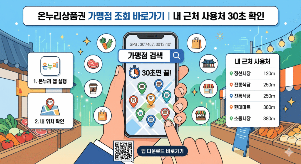 온누리상품권-가맹점-조회-바로가기｜내-근처-사용처-30초-확인